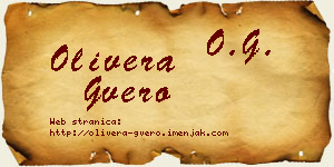 Olivera Gvero vizit kartica